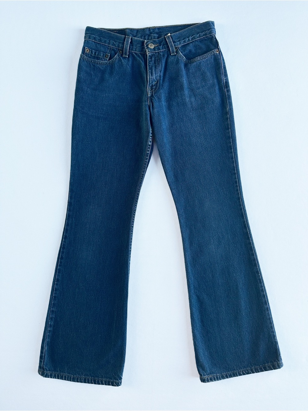 VTG Y2K Levi's 514 Flared Jeans Made in USA 100% Cotton 28x32 Paper Tag